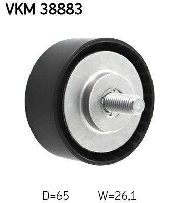 Deflection/Guide Pulley, V-ribbed belt - VKM 38883 SKF